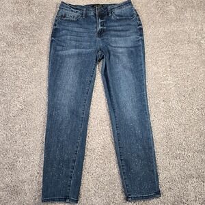 Judy Blue Womens‎ Relaxed Fit Cropped Jeans Size 7/28 Blue Stretch Denim